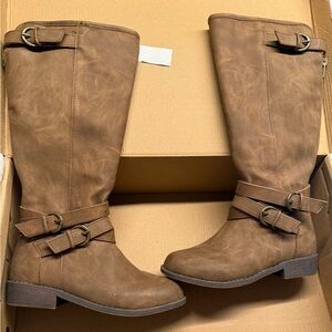 Steve Madden Tan Over the Knee Boots (Pre-loved)